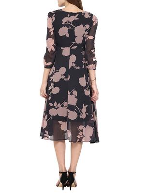 black georgette dress - 10570557 - Standard Image - 3