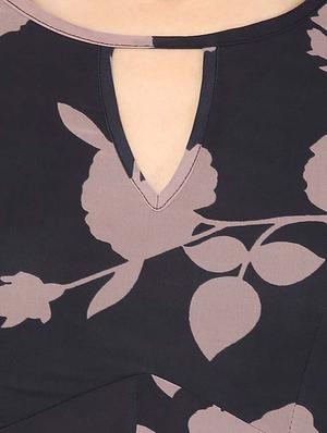 black georgette dress - 10570557 - Standard Image - 4
