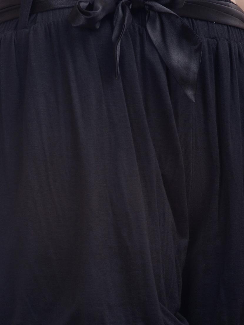 peptrends black viscose shorts - 10578308 - Zoom Image - 4