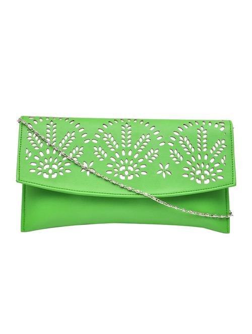 green leatherette sling bag - 10580463 - Standard Image - 1