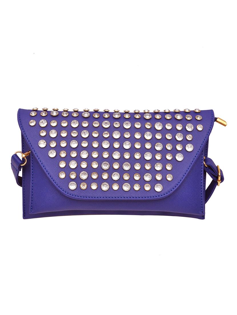 blue leatherette sling bag - 10580612 - Zoom Image - 1