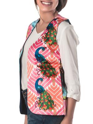 multicolor polyester summer jacket - 10581052 - Standard Image - 2