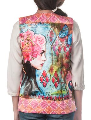 multicolor polyester summer jacket - 10581052 - Standard Image - 3
