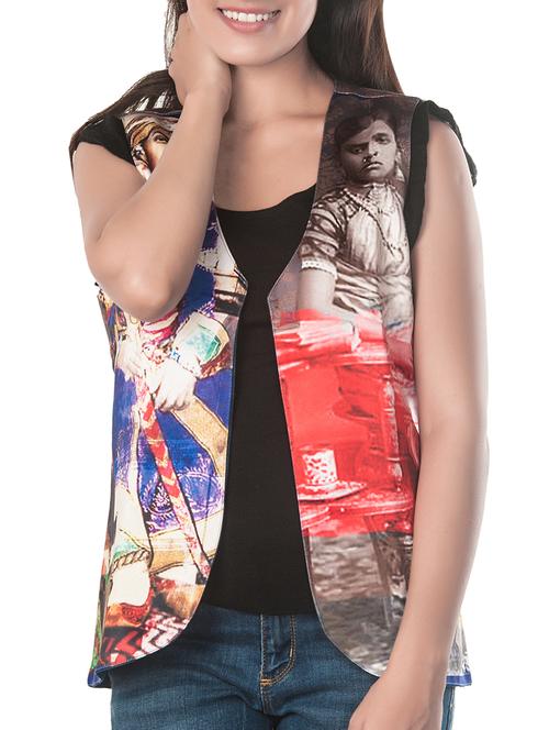 multicolor polyester summer jacket - 10581053 - Standard Image - 1