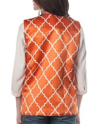 orange polyester summer jacket - 10581056 - Standard Image - 3