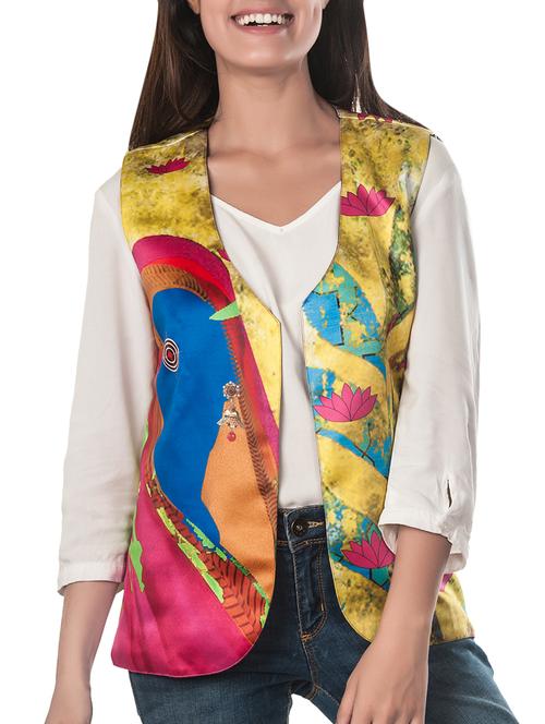 multicolor polyester summer jacket - 10581059 - Standard Image - 1