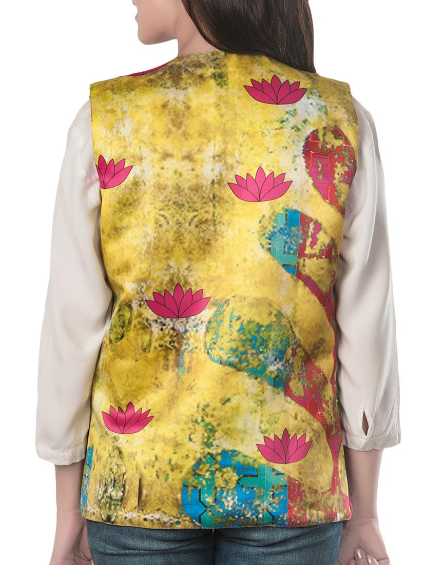 multicolor polyester summer jacket - 10581059 - Zoom Image - 3