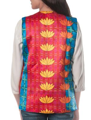 multicolor polyester summer jacket - 10581060 - Standard Image - 3