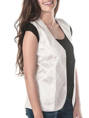 white polyester summer jacket - 10581065 - Standard Image - 2