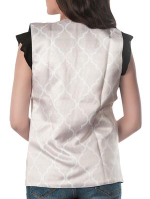 white polyester summer jacket - 10581065 - Standard Image - 3