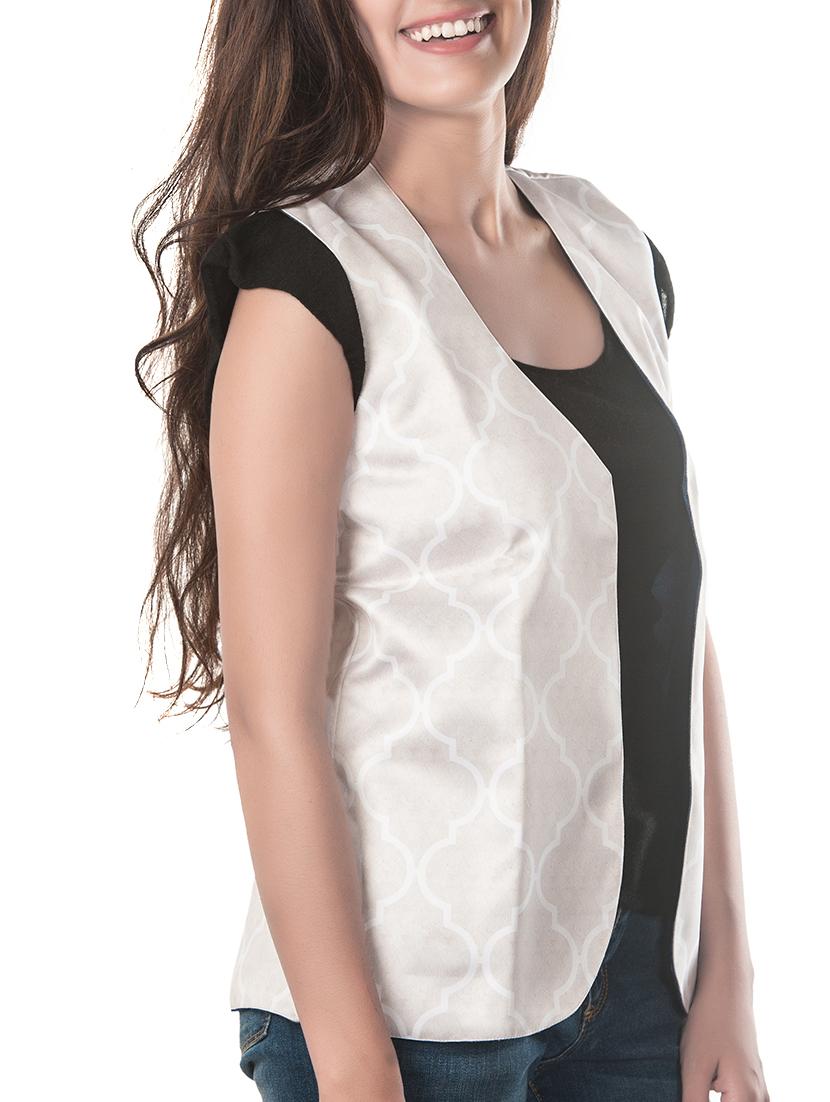 white polyester summer jacket - 10581065 - Zoom Image - 2