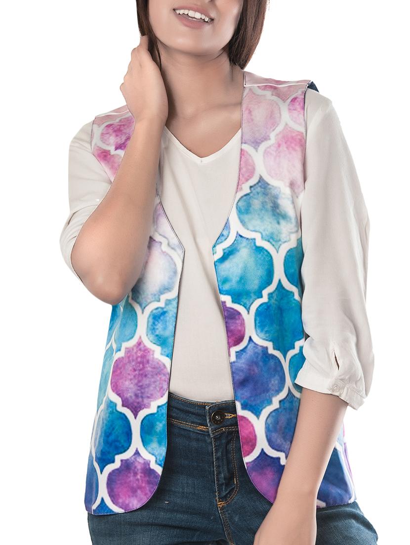 multicolor polyester summer jacket - 10581067 - Zoom Image - 1