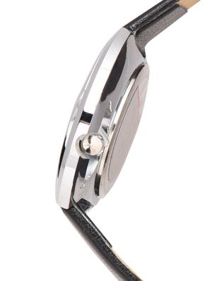 round dial black plain strap watch - 1058431 - Standard Image - 2