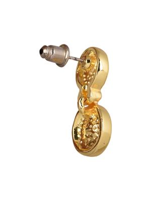 connected embellished twin circle earrings - 1060111 - Standard Image - 2