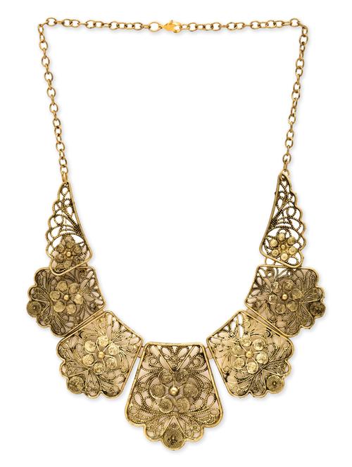 gold crystal necklace - 10601215 - Very Small Image - 1