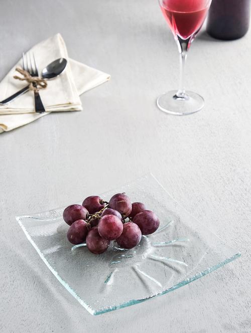 clear glass wavy large plate - 1060438 - Very Small Image - 1