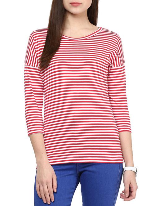 red cotton regular tee - 10604551 - Very Small Image - 1