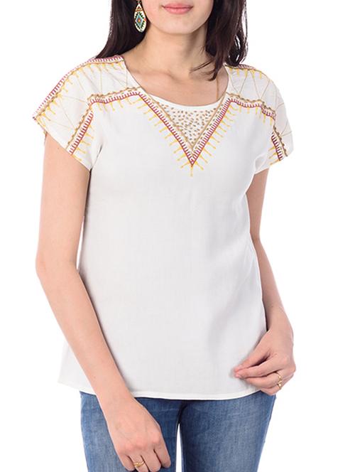 House of tantrums White embroidered top - 10606363 - Very Small Image - 1