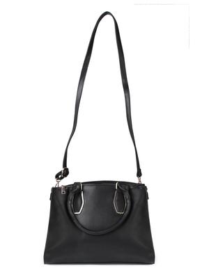 black leatherette handbag - 10606370 - Standard Image - 5