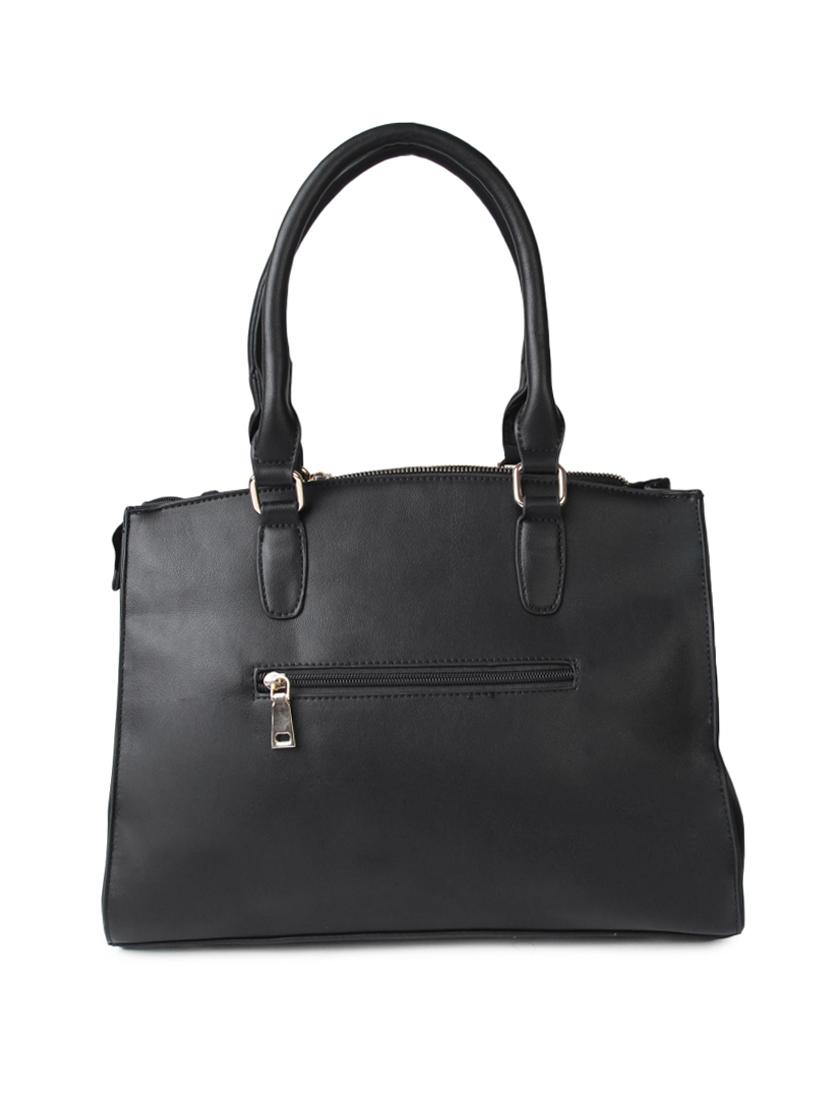 black leatherette handbag - 10606370 - Zoom Image - 2