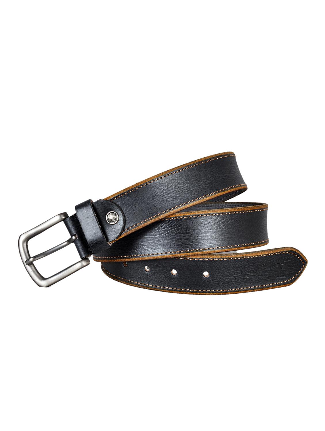 black leather belt - 10622544 - Zoom Image - 1