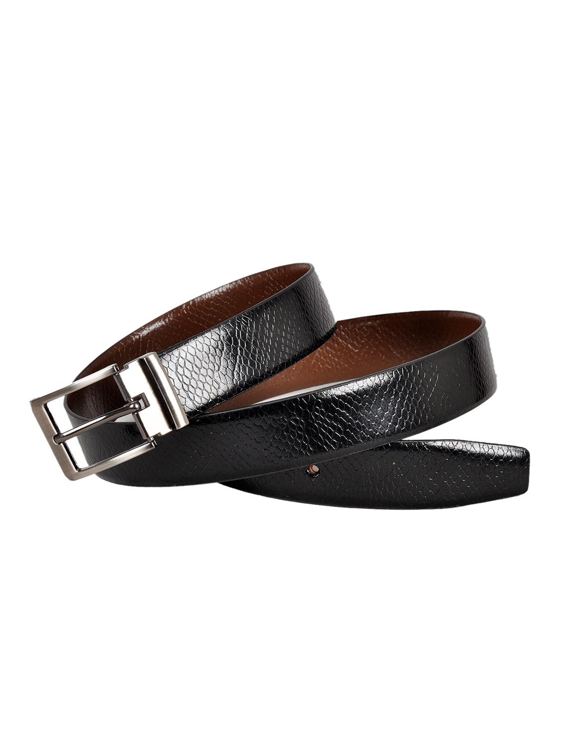 black, brown leather belt - 10622550 - Zoom Image - 1