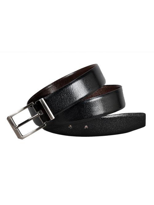 black, brown leather belt - 10622552 - Standard Image - 1