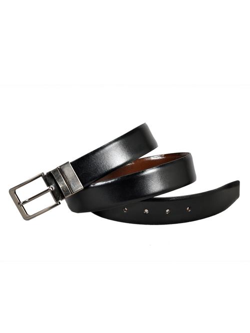 black, brown leather belt - 10622554 - Standard Image - 1