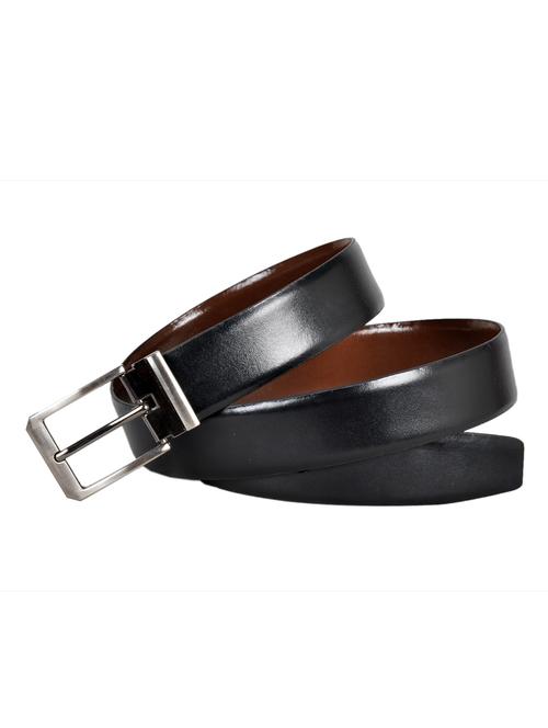black, brown leather belt - 10622555 - Standard Image - 1