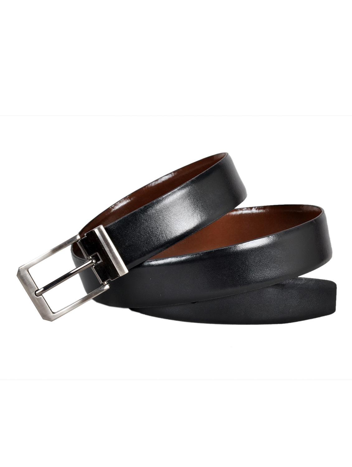 black, brown leather belt - 10622555 - Zoom Image - 1