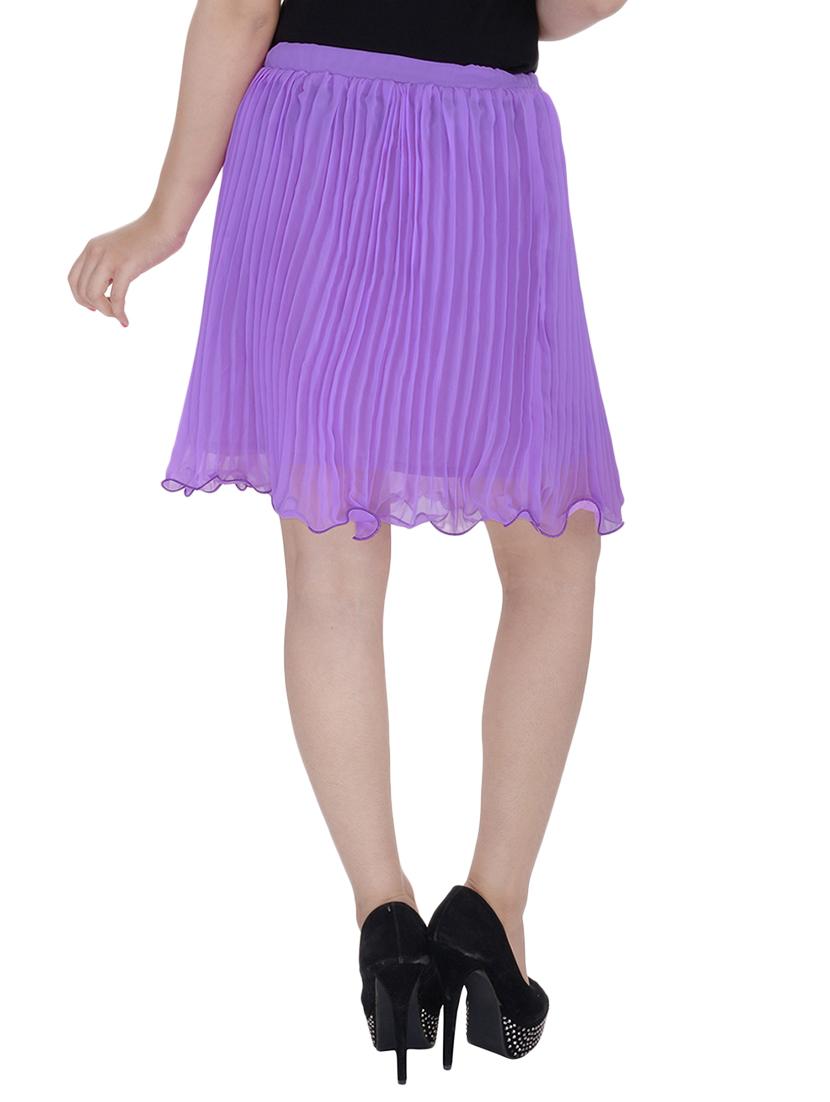 purple chiffon skirts - 10622744 - Zoom Image - 3