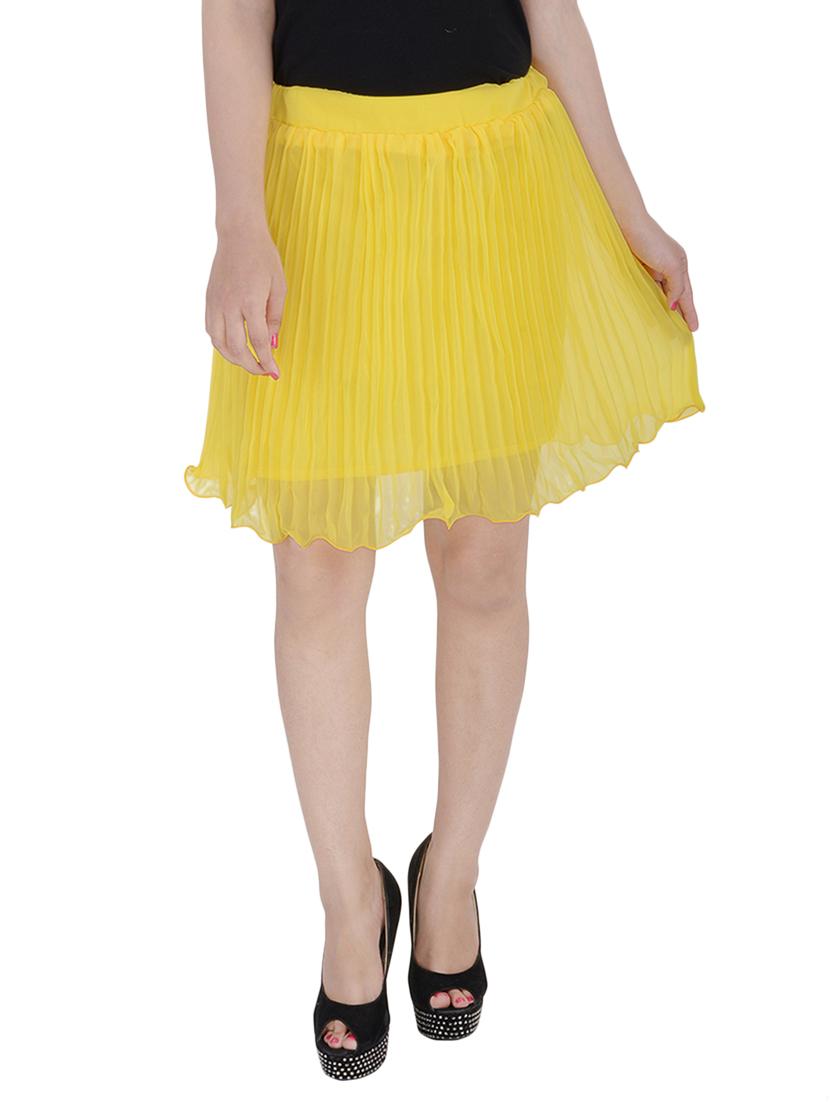 yellow chiffon skirts - 10622750 - Zoom Image - 1