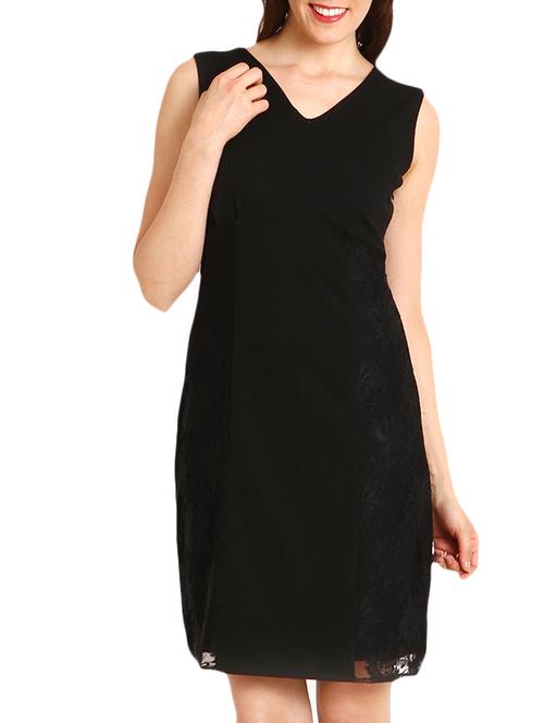 black polyester blend dress - 10626584 - Standard Image - 1