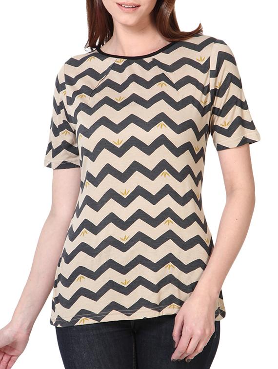 short sleeved chevron tee - 1063815 - Zoom Image - 1