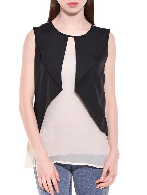 women's layered round neck top - 10645212 -  Standard Image - 0