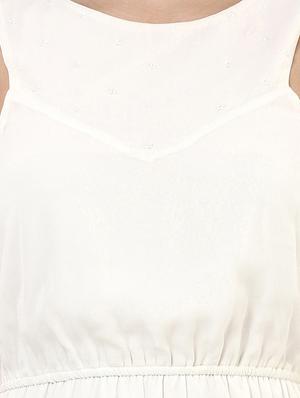 beige polyester aline dress - 10645322 - Standard Image - 4