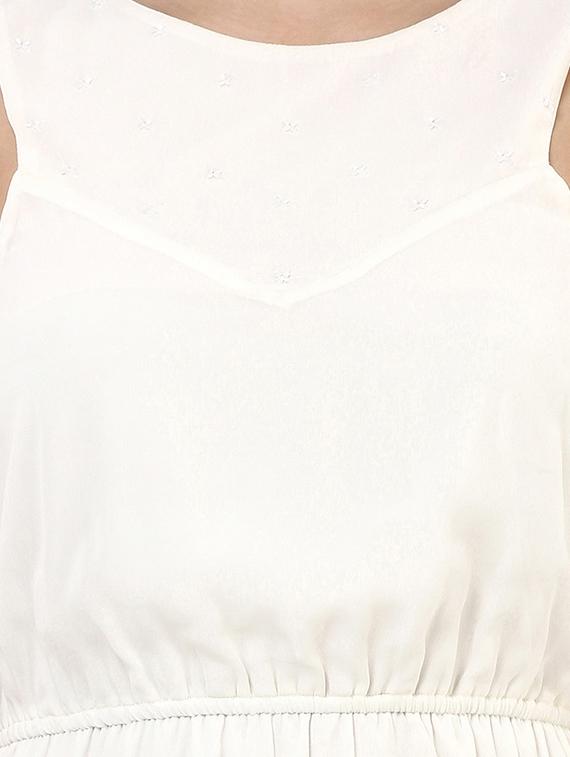 beige polyester aline dress - 10645322 - Zoom Image - 4