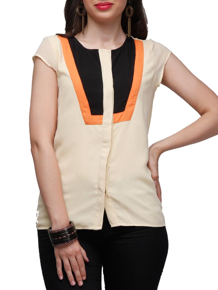 color block high low top - 10648533 - Zoom Image - 1