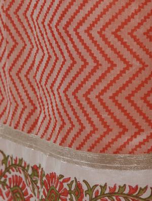 orange chanderi palazzos - 10650723 - Standard Image - 4