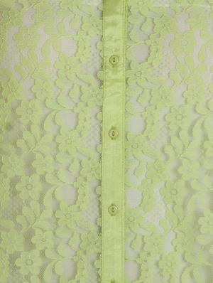 floral lace sheer shirt - 10656110 - Standard Image - 4