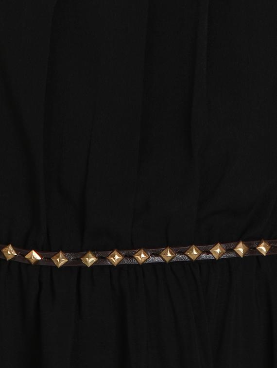 black crepe belted dress - 10656161 - Zoom Image - 4