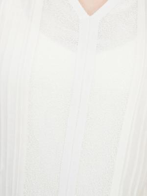 off white georgette tunic - 10656352 - Standard Image - 5