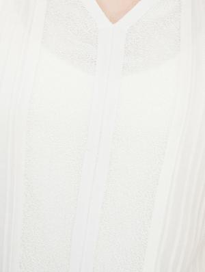 off white georgette tunic - 10656352 - Standard Image - 6