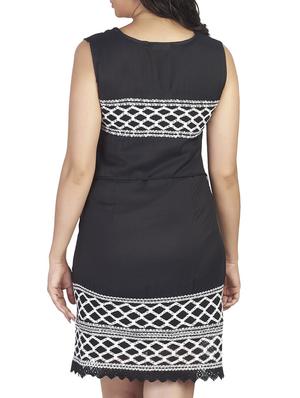 black a-line dress - 10656378 - Standard Image - 3