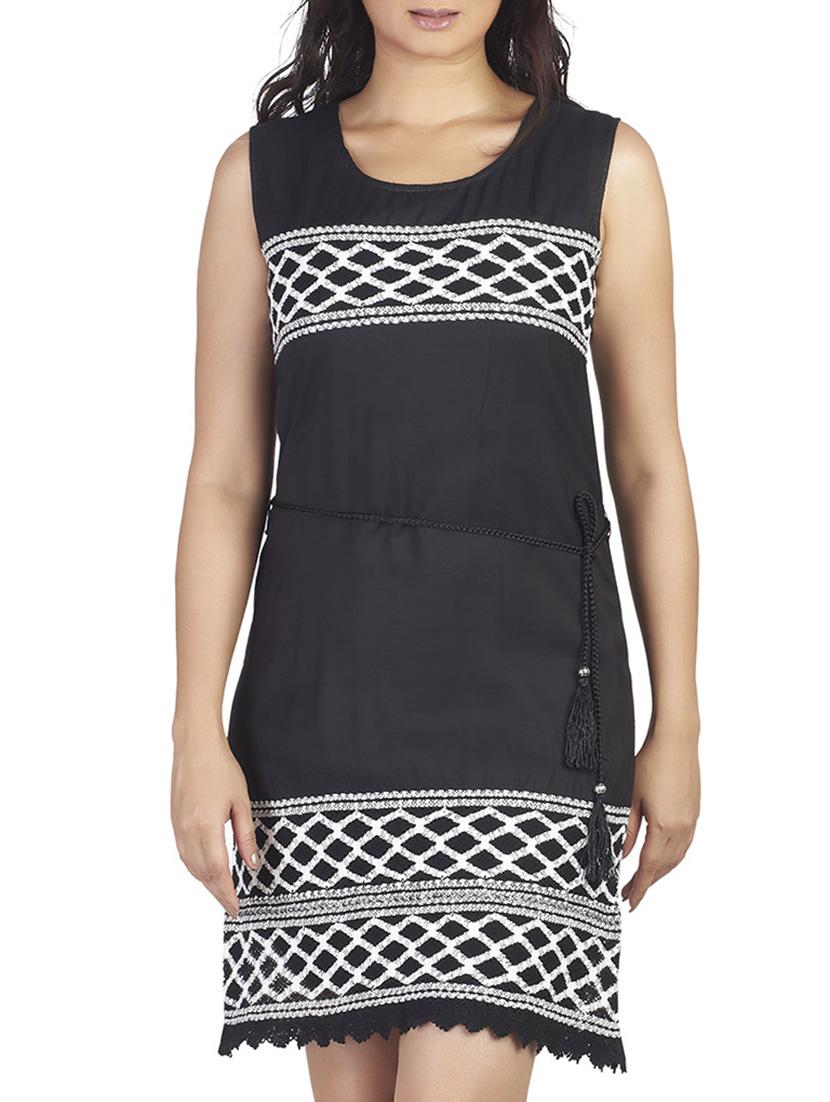 black a-line dress - 10656378 - Zoom Image - 1