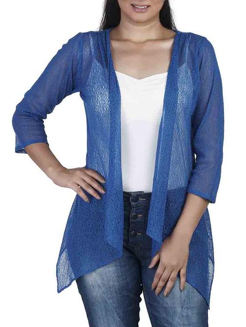 blue net shrug - 10656396 - Standard Image - 1