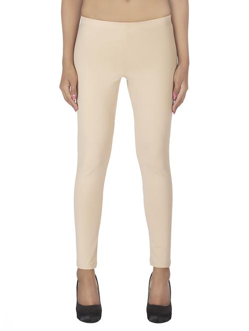 beige cotton legging - 10656439 - Standard Image - 1
