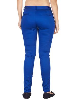 blue cotton chinos trousers - 10656479 - Standard Image - 3