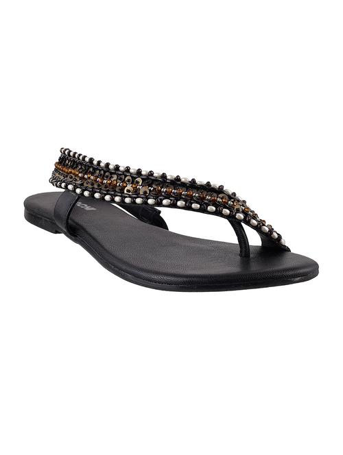 beige leatherette toe separator sandals - 10679487 - Very Small Image - 1