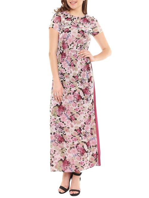 multicolor polyester dress - 10681694 - Standard Image - 1